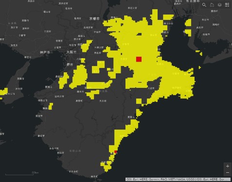 土砂災害警戒判定メッシュ