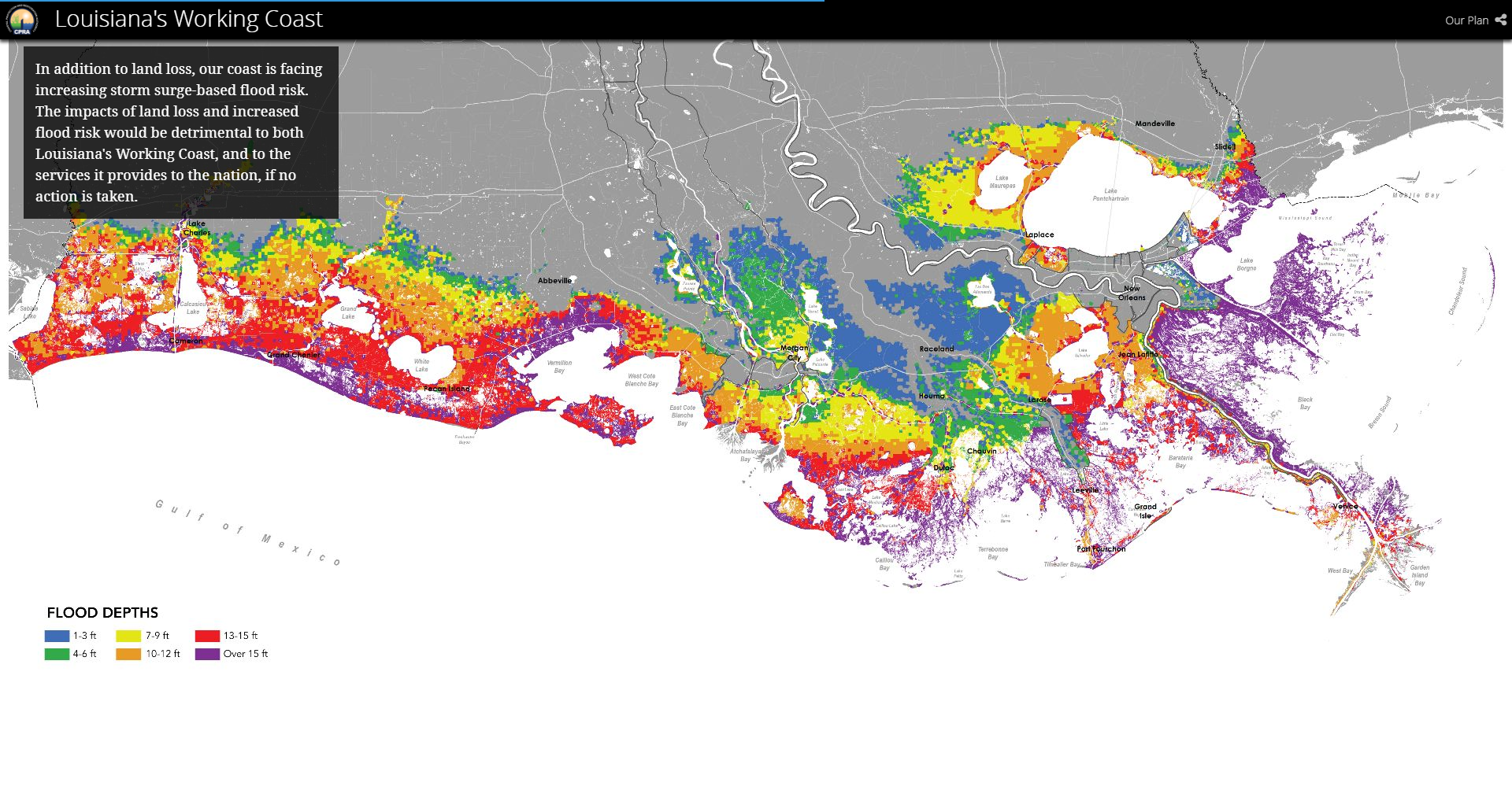 「2017沿岸マスタープラン」による沿岸保護計画マップ