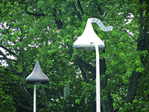 チョコレートをモチーフにした街灯