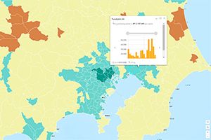 日本人一人あたりの可処分所得マップ