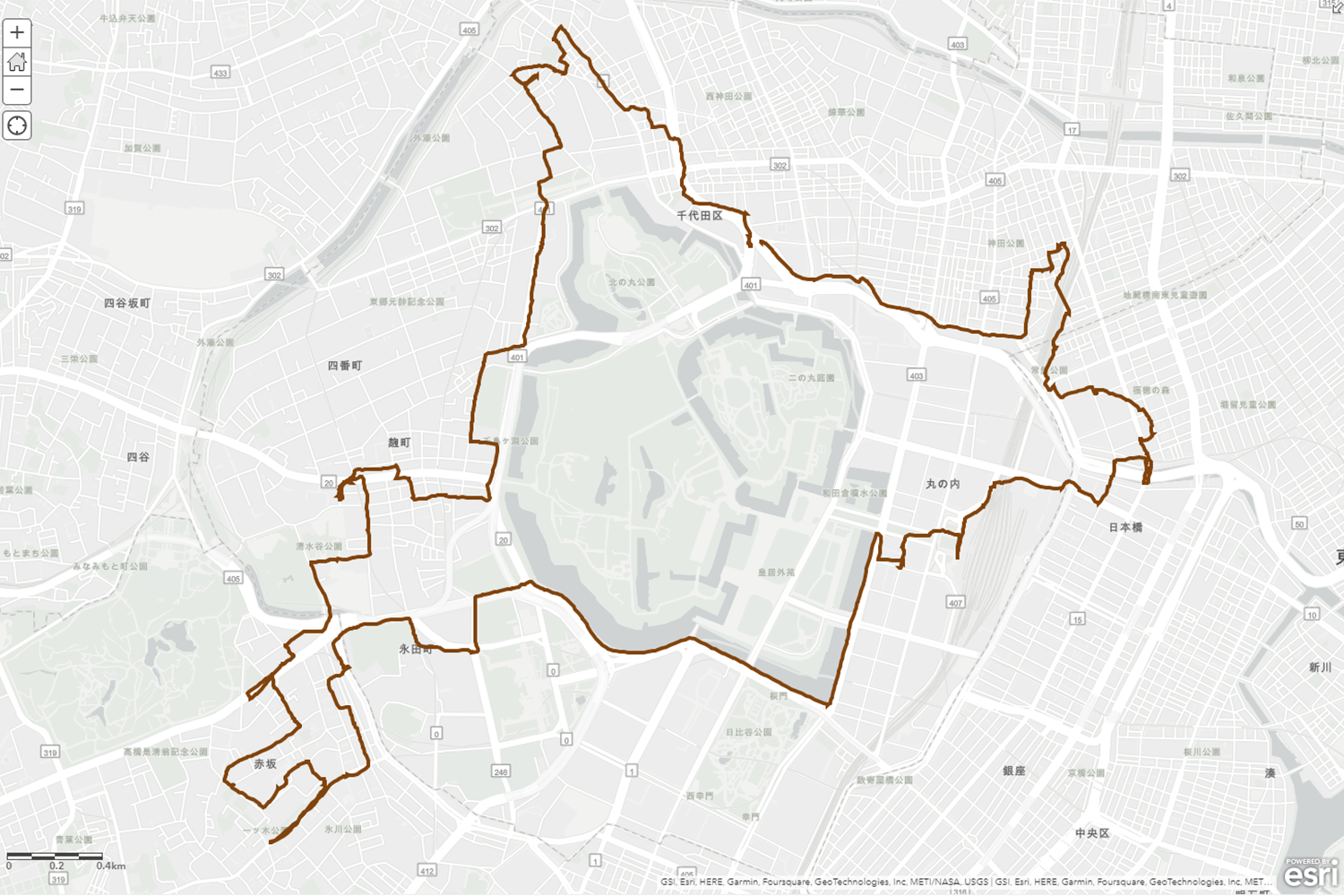 GPS ART「北海道」