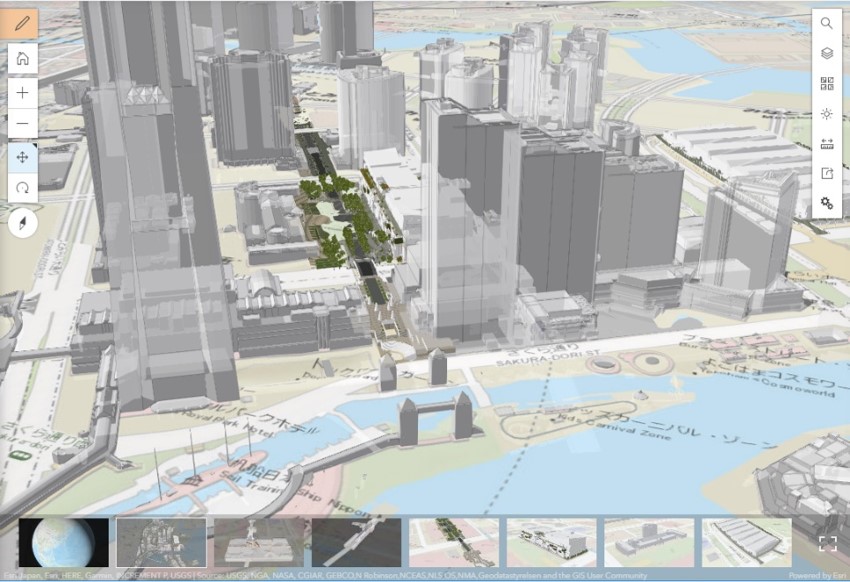 横浜みなとみらい21地区全体の 3D モデルの管理