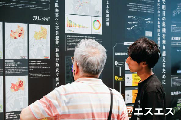 豊洲での社会実験の様子