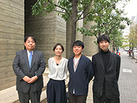 設計本部 プロポーザル・ソリューション推進室開発計画部 開発計画2グループ 左から 國嶋 氏、土田 氏、田﨑 氏、甘粕 氏