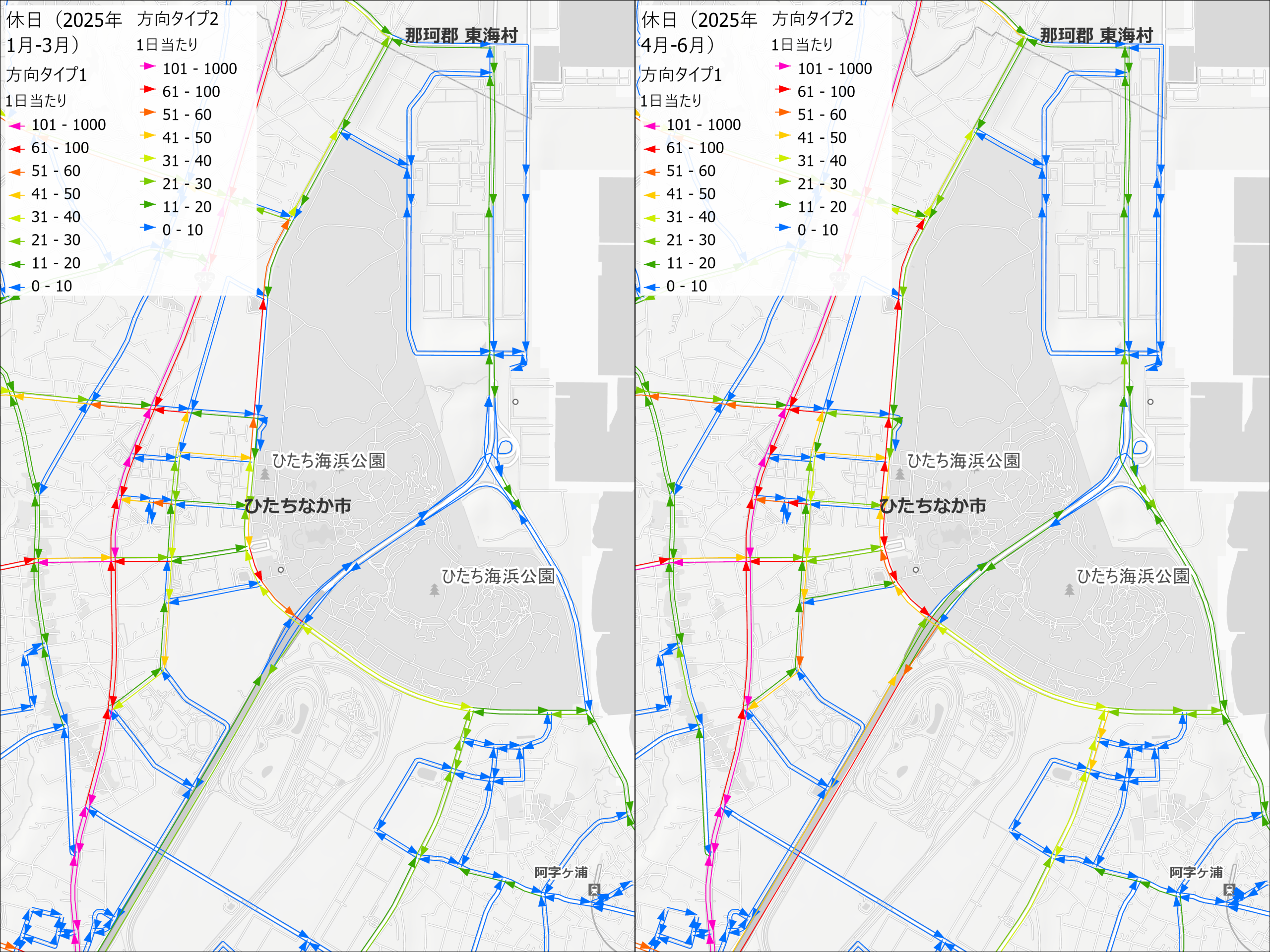 道路交通履歴統計データのイメージ