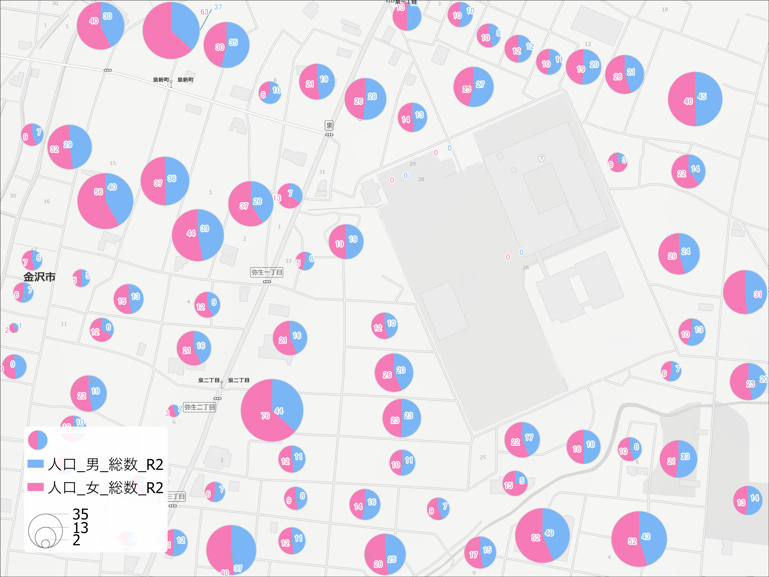 国勢調査 基本単位区のイメージ