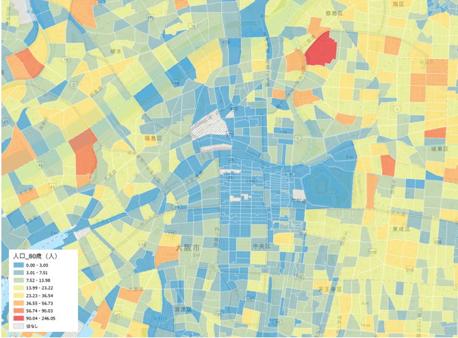 推計1歳刻み人口のイメージ