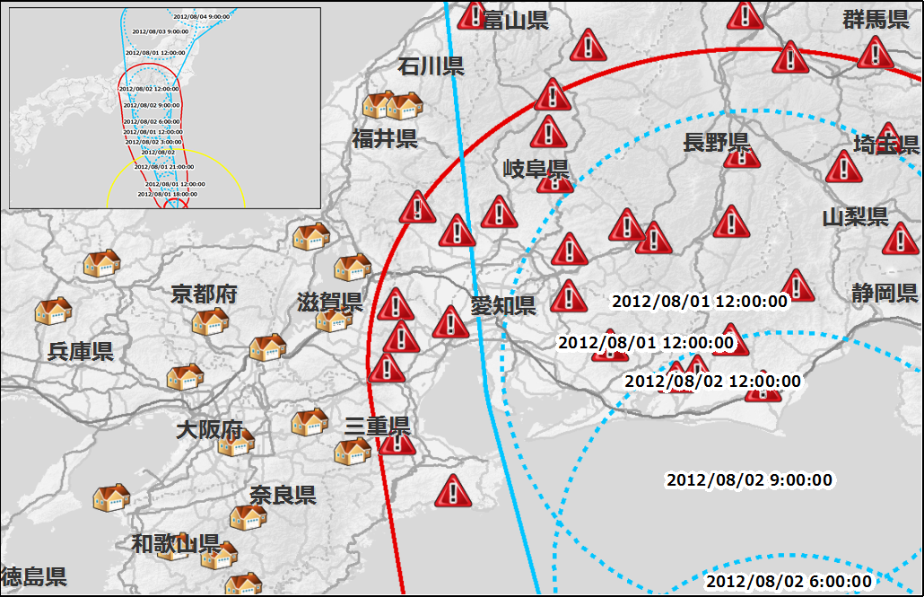 台風被害物件の事前把握