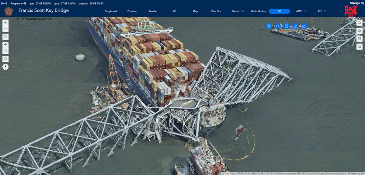 フランシス・スコット・キー・ブリッジで発生した事故