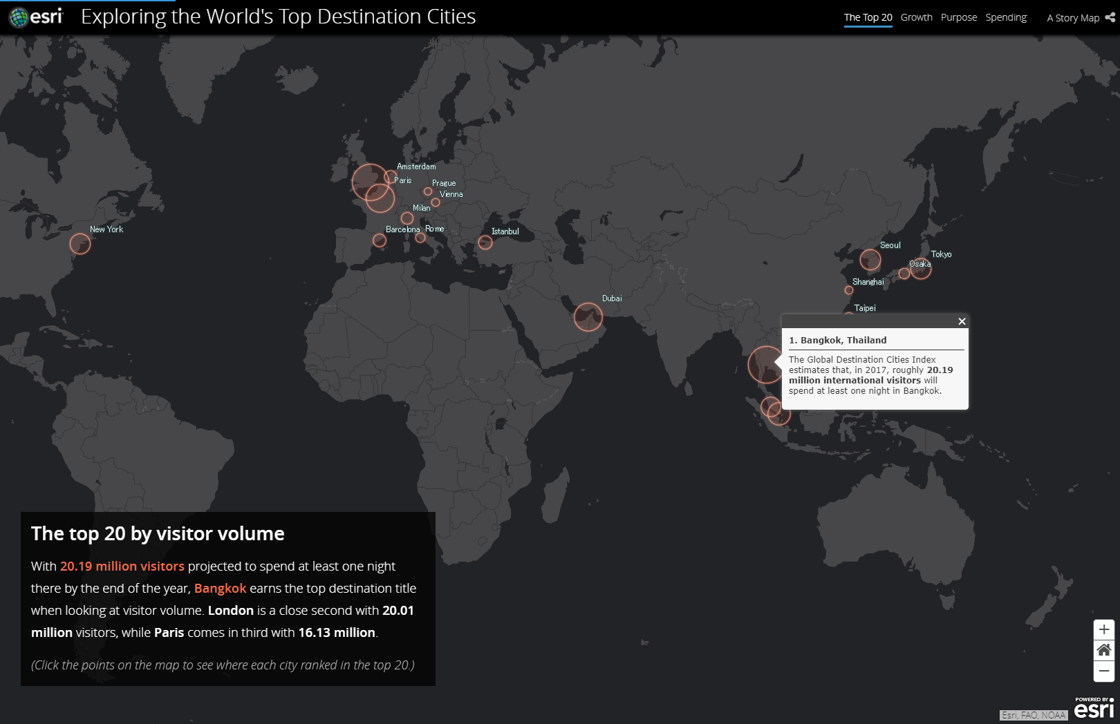インバウンド数 トップ 20