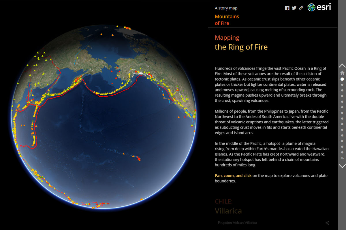 環太平洋火山帯マップ