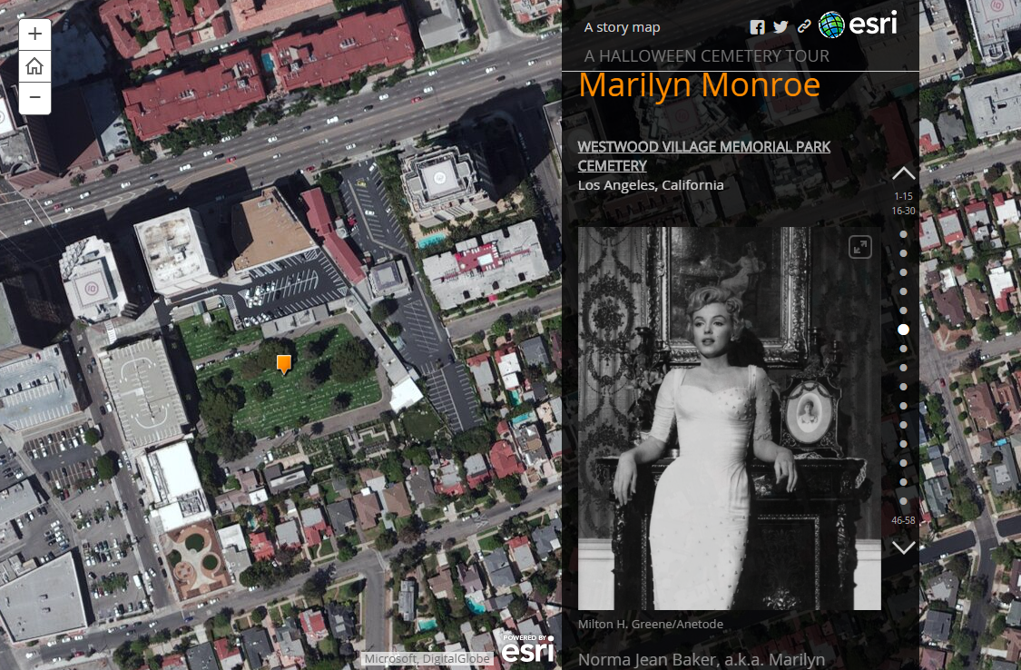 36. マリリン・モンロー（カリフォルニア）