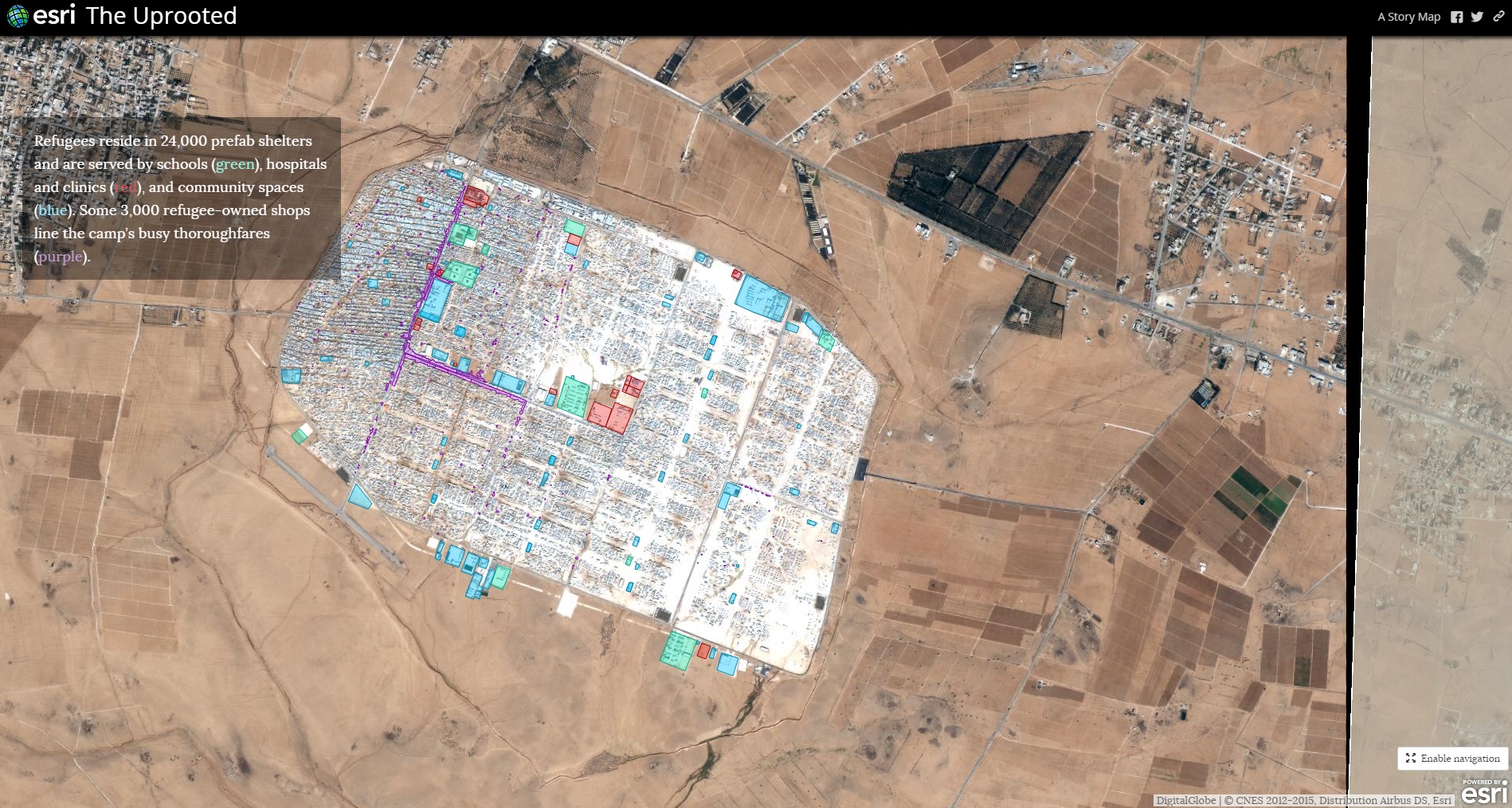 3. 難民キャンプ内の建物の種類