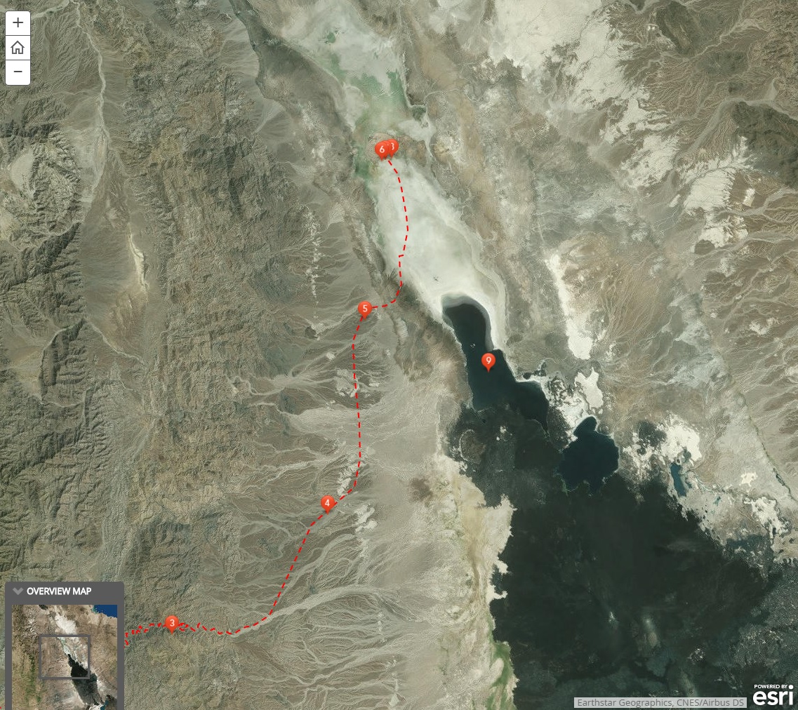 クイズ2.　盆地に位置するマップ上の５番がより乾燥地帯で、高地にある２番の方が、湿潤であることはどのようにして分かりますか？
