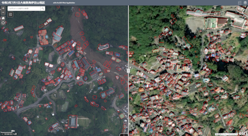 令和 3 年 7 月 熱海市伊豆山土砂災害の被災状況マップが公開されました